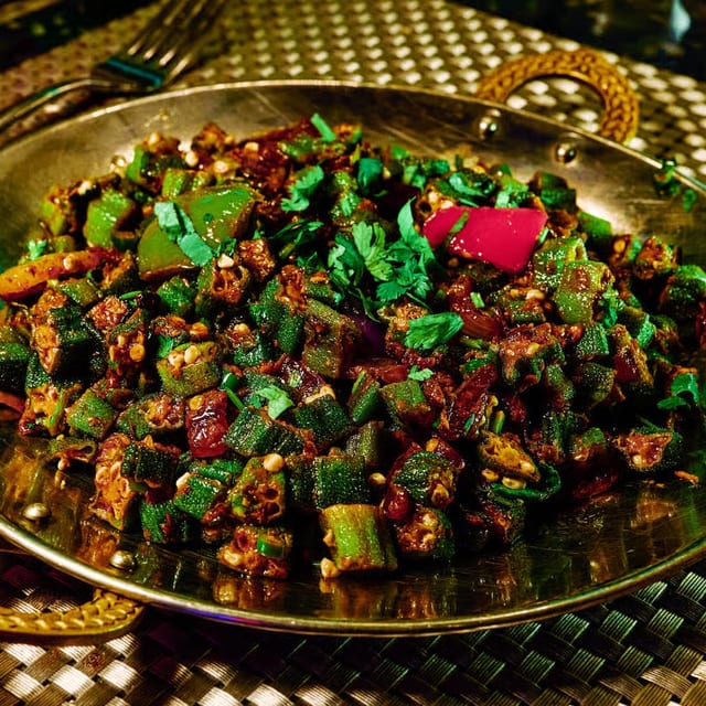 Tava Bhindi Dry.